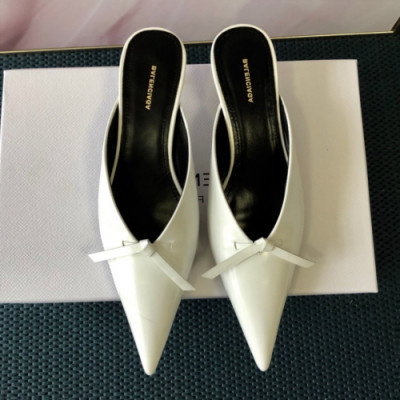 Balenciaga 2019 Womens Ribbon Leather Bloafer - 발렌시아가 여성 리본 레더 블로퍼 Bal0178x.Size(225 - 245).화이트