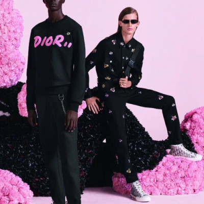 Dior 2019 Mens Embroidery Honeybee Suit Pants - 디올 남성 꿀벌 자수 슈트 팬츠 Dio0208x.Size(29 - 36).블랙