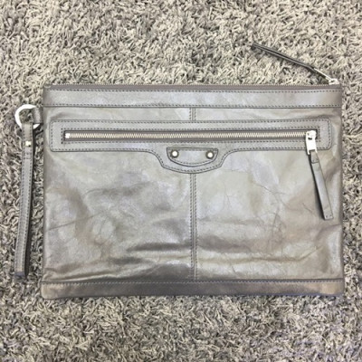 Balenciaga 2019 Leather Clutch Bag,37CM - 발렌시아가 2019 레더 남여공용 클러치백,BGB0080,37CM,그레이