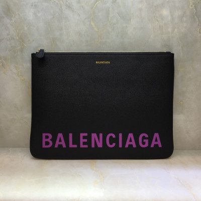 Balenciaga 2019 Villle Clutch Bag,34CM - 발렌시아가 2019 빌 남여공용 클러치백, BGB0146, 34cm,블랙