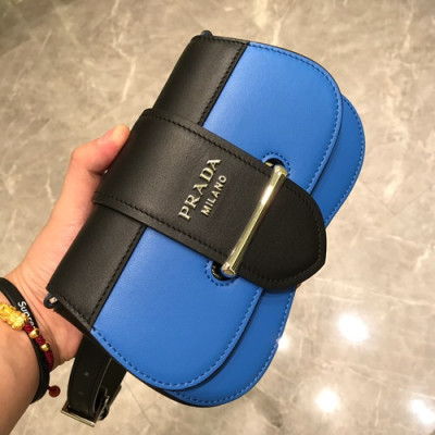 [특가세일]Prada 2019 Sidonie Leather Belt Bag,20cm - 프라다 2019 시도니 여성용 레더 벨트백 ,1BL021-4,20cm,블루