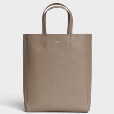 Celine Vertical Cabas Leather Tote Shoulder Bag,27CM - 셀린느 버티컬 카바스 레더 토트 숄더백 ,189813-2,27CM,회갈색