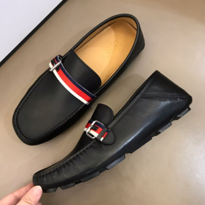 Gucci 2019 Mens Strap Metal Buckle Leather Drive Loafer- 구찌 남성 스트랩 메탈 버클 레더 드라이브 슈즈 Guc01045x.Size(240 - 275).블랙