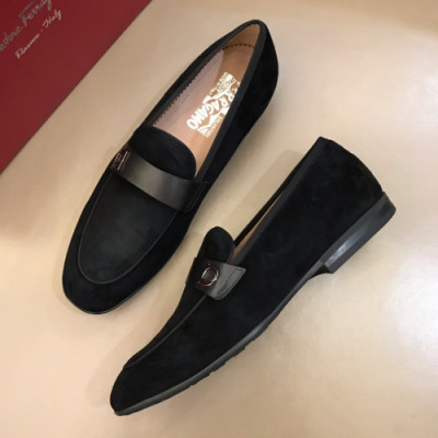 Ferragamo 2018 Mens Gancio Penny Leather Loafer - 페라가모 남성 레더 간치오 페니 로퍼 Fer0261x.Size(240 - 265).블랙