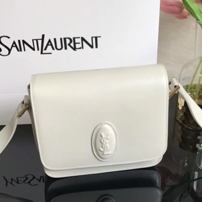 Saint Laurent 2019 LE 61 Small Saddle Shoulder Bag,18.6cm - 입생로랑 2019 LE 61 스몰 새들 숄더백 568569 , SLB0321,18.6cm,화이트