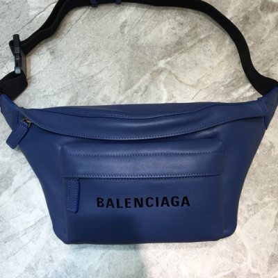 Balenciaga 2019 Leather Belt Bag,24CM - 발렌시아가 2019 레더 남여공용 벨트백,BGB0204,24CM,네이비