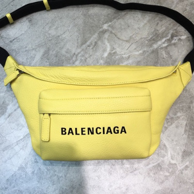 Balenciaga 2019 Leather Belt Bag,24CM - 발렌시아가 2019 레더 남여공용 벨트백,BGB0205,24CM,옐로우