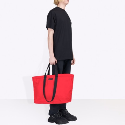 Balenciaga 2019 Canvas Tote Shopper Bag,44CM - 발렌시아가 2019 캔버스 남여공용 토트 쇼퍼백,BGB0216,44CM,레드