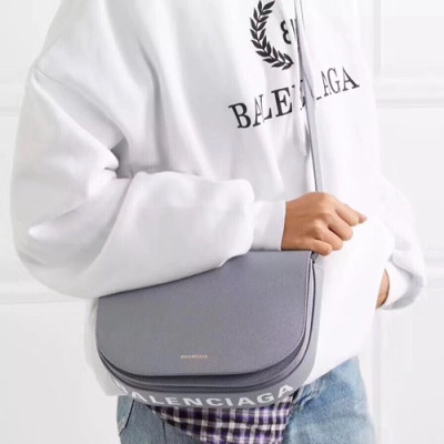 Balenciaga 2019 Ville Day Leather Large Shoulder Bag,24CM - 발렌시아가 2019 빌 데이 레더 라지 숄더백,BGB0261,24CM,그레이