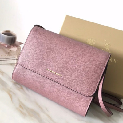 Burberry 2019 Leather Clutch Shoulder Cross Bag, 22cm - 버버리 2019 레더 여성용 클러치 숄더 크로스백 ,BURB0176,22cm,퍼플핑크