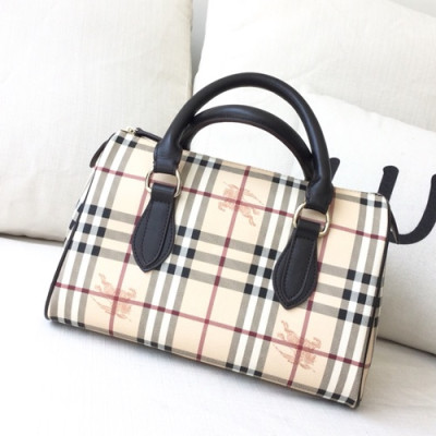 Burberry 2019 Check Tote Bag, 30cm - 버버리 2019 여성용 체크 토트백,BURB00259,30cm,블랙