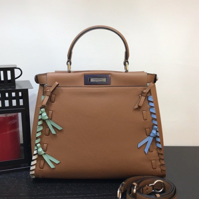 Fendi 2019 Tote Shoulder Bag ,33CM - 펜디 2019 토트 숄더백  FENB0101,33CM,브라운