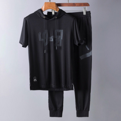 Y3 2019 Mens Casual Logo Cotton Short Sleeved Training Clothes - 요지야마모토 남성 캐쥬얼 로고 코튼 반팔 추리닝 Y3/0025x.Size(m - 3xl).블랙