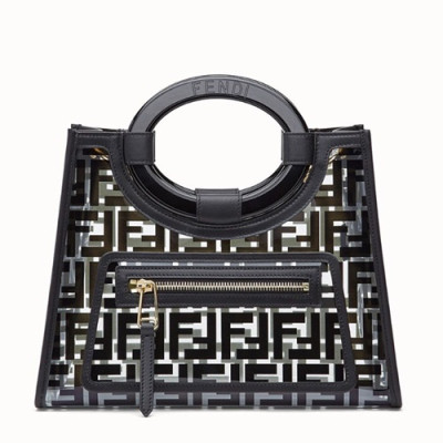 Fendi 2019 PU Tote  Bag ,28.5CM - 펜디 2019 PU 여성용 토트백  FENB0143,28.5CM,블랙