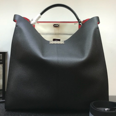 [마법의 수납력]Fendi 2019 Leather Tote Bag / Mens Business ,41CM - 펜디 2019 레더 남여공용 토트백/서류가방  FENB0157,41CM,블랙