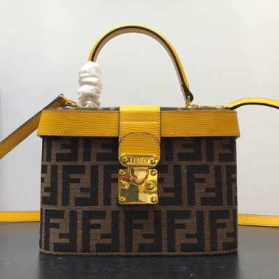 Fendi 2019 Tote Shoulder Bag,21CM - 펜디 2019 여성용 토트 숄더백 FENB0168,21CM,옐로우