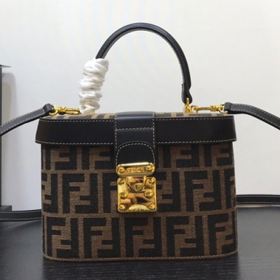 Fendi 2019 Tote Shoulder Bag,21CM - 펜디 2019 여성용 토트 숄더백 FENB0169,21CM,블랙