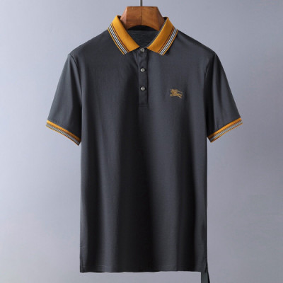 Burberry 2019 Mens Classic Logo Polo Cotton Short Sleeved Tshirt - 버버리 남성 클래식 로고 폴로 코튼 반팔티 Bur0749x.Size(m - 3xl).2컬러(다크그레이/화이트)