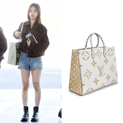 Louis Vuitton 2019 Onthego Tote Shopper Bag,41cm - 루이비통 2019 온더고 토트 쇼퍼백 M44570 ,LOUB1214,41cm,그린+화이트 - ITZY(예지)