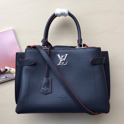 [데일리백으로 강추]Louis Vuitton 2019 Lock Me Day Tote Shoulder Bag,31cm - 루이비통 2019 락미 데이 토트 숄더백 M53645,LOUB1257,31cm,네이비