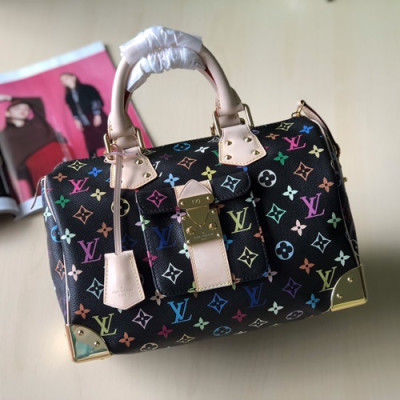 Louis Vuitton 2019 PVC Speedy Boston Bag,30cm - 루이비통 2019 PVC 스피디 보스턴백  M92642,LOUB1260 ,30cm,블랙