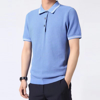 Ermenegildo Zegna  2019 Mens Business Polo Short Sleeved T-shirt - 에르메네질도 제냐 남성 비지니스 폴로 반팔티 Zeg0092x.Size(m - 3xl).2컬러(블루/민트)