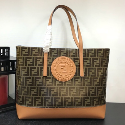 Fendi 2019 Women Tote Shopper Bag ,37CM - 펜디 2019 여성용 토트 쇼퍼백  FENB0272,37CM,브라운