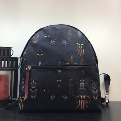 Fendi 2019 Nylon Back Pack ,38CM - 펜디 2019 나일론 남여공용 백팩  FENB0288,38CM,블랙