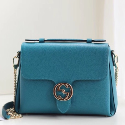 Gucci Interlocking Top Handle Chain Shoulder Bag,25CM - 구찌 인터로킹 탑 핸들 체인 숄더백 510302,GUB0538,25cm,블루