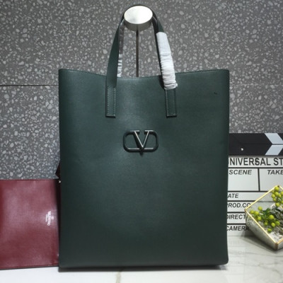 Valentino 2019 V-ring Tote Shopper Bag,34CM - 발렌티노 2019 브이링 여성용 토트 쇼퍼백 ,VTB0509,34CM,그린