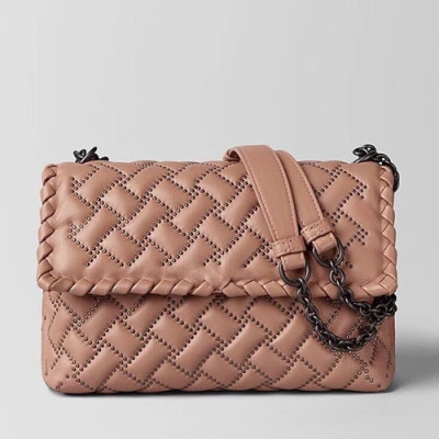 Bottega Veneta 2019 Chain Shoulder Bag,25cm - 보테가 베네타 2019 체인 숄더백, 9988,BVB0211,25cm,핑크