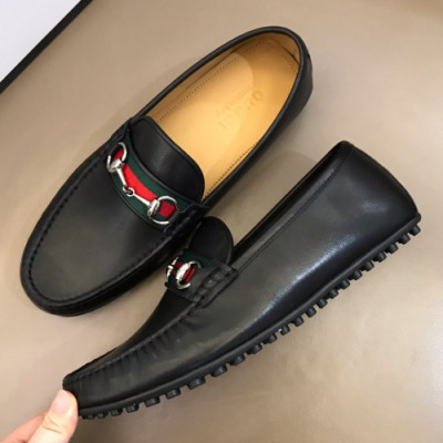 [클래식]Gucci 2019 Mens Horsbit Leather Drive Loafer- 구찌 남성 홀스빗 레더 드라이브 슈즈 Guc01095x.Size(240 - 275).블랙