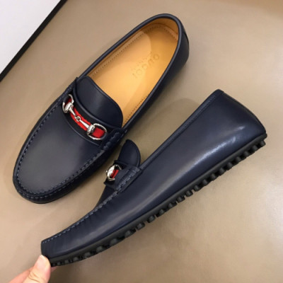 Gucci 2019 Mens Horsbit Leather Drive Loafer- 구찌 남성 홀스빗 레더 드라이브 슈즈 Guc01096x.Size(240 - 275).네이비