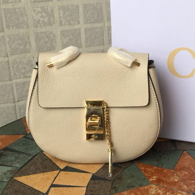 Chole 2019 Drew  Leather Shoulder Bag, 20/23.5cm -  끌로에 2019 드류 레더 숄더백,CLB0047,20/23.5cm,베이지