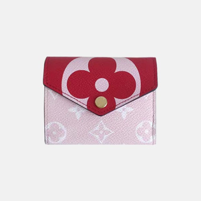 Louis Vuitton 2019 Ladies Monogram Zoe Wallet - 루이비통 여성용 모노그램 조에 월릿 LOUW0009.Size(9.5cm).레드+핑크