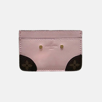 Louis Vuitton 2019 Vernis Card Holder - 루이비통 여성용 베르니 카드 홀더 LOUW0018.Size(11cm).핑크
