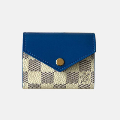 Louis Vuitton 2019 Ladies Zoe Wallet M62932 - 루이비통 여성용 조에 월릿 LOUW0036.Size(9.5cm).블루+화이트