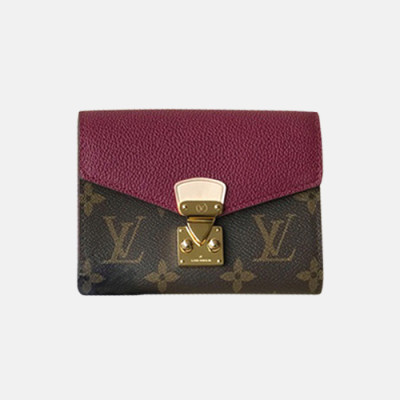 Louis Vuitton 2019 Pallas Compact Wallet M67478 - 루이비통 여성용 팔라스 컴팩트 월릿 반지갑 LOUW0039.Size(13cm).와인+브라운