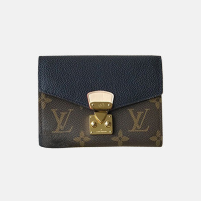 Louis Vuitton 2019 Pallas Compact Wallet M67478 - 루이비통 여성용 팔라스 컴팩트 월릿 반지갑 LOUW0040.Size(13cm).네이비+브라운