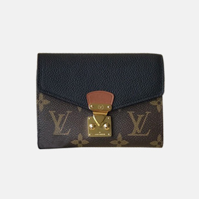 Louis Vuitton 2019 Pallas Compact Wallet M67478 - 루이비통 여성용 팔라스 컴팩트 월릿 반지갑 LOUW0043.Size(13cm).블랙+브라운