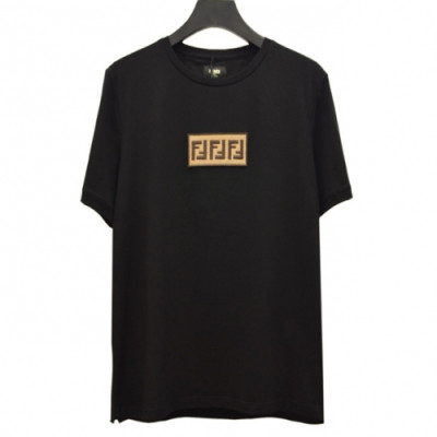 Fendi 2019 Mens Signature Logo Short Sleeved Tshirt - 펜디 남성 시그니처 로고 반팔티 Fen0249x.Size(m- 2xl).블랙