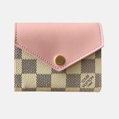 [러블리]Louis Vuitton 2019 Ladies Zoe Wallet M62932 - 루이비통 여성용 조에 월릿 LOUW0053.Size(9.5cm).핑크+화이트