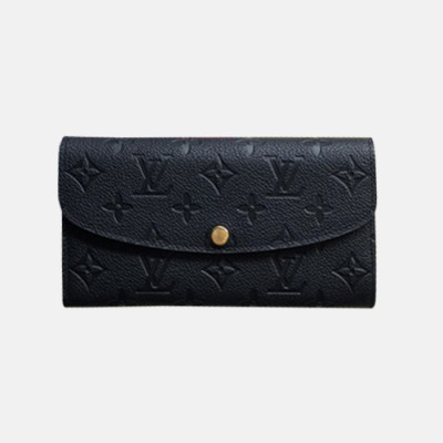 Louis Vuitton 2019 Ladies Monogram Emilie Wallet M64084 - 루이비통 모노그램 에밀리 월릿 장지갑 LOUW0077.Size(19cm).블랙