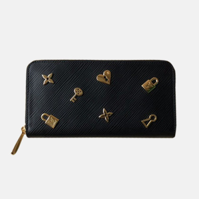 Louis Vuitton 2019 Womens Love Lock Epi Zippy Wallet M63991 - 루이비통 2019 여성 러브락 에삐 지피 월릿 장지갑 LOUW0080.Size(19.5cm).블랙
