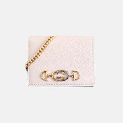 Gucci 2019 Womens Zumi Chain Crad Case 570660 - 구찌 여성 주미 체인 카드 케이스  GUW0007.Size(11cm).화이트