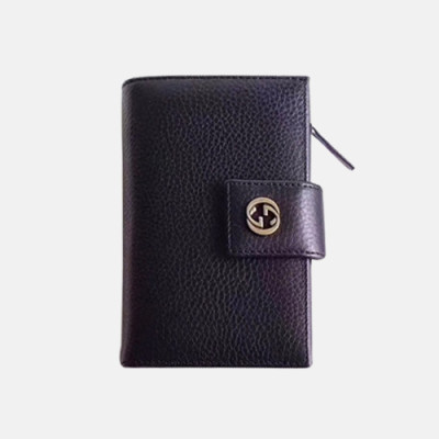 Gucci 2019 Leather Wallet  337023 - 구찌 여성용 레더 중지갑  GUW0016.Size(14cm).블랙