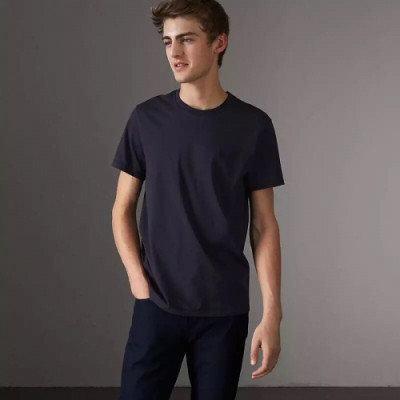 Burberry 2019 Mens Classic Printing Logo Cotton Short Sleeved Tshirt - 버버리 남성 클래식 프린팅 로고 코튼 반팔티 Bur0783x.Size(s - 2xl).5컬러(블랙/네이비/다크그린/그레이/화이트)