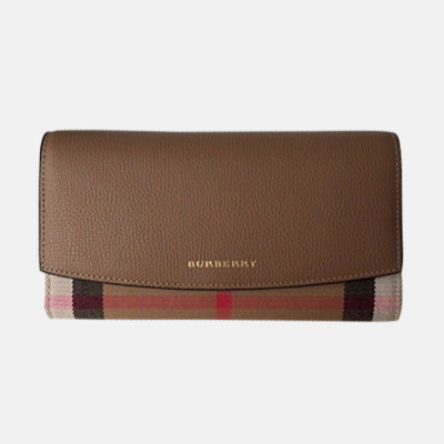 Burberry 2019 Banner Leather Wallet - 버버리 배너 레더 장지갑 BURW0011.Size(19CM).베이지브라운