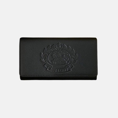 Burberry 2019 Leather Wallet - 버버리 남여공용 레더 장지갑 BURW0035.Size(19CM).블랙