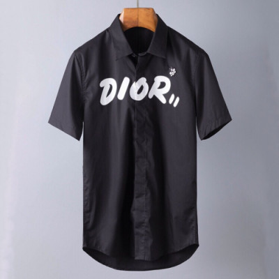 [매장판]Dior 2019 Mens Slim Fit Logo Cotton Short Sleeved Tshirt - 디올 남성 슬림핏 로고 코튼 반팔티셔츠 Dio0260x.Size(m - 3xl).2컬러(블랙/화이트)